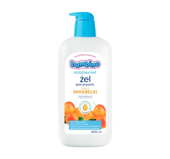 Bambino Rodzina żel pod prysznic hiperdelikatny Mirabelka 1000 ml