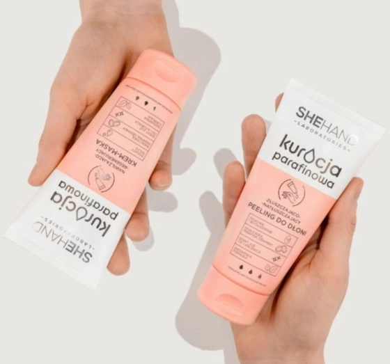 SheHand Kuracja Parafinowa złuszczająco-natłuszczający peeling do dłoni 75g