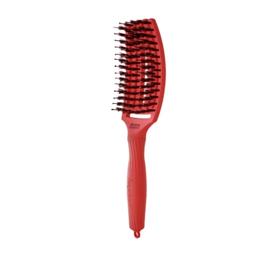 Olivia Garden Fingerbrush I'm Perfection szczotka do włosów z włosiem mieszanym Red Confidence