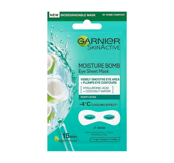 Garnier Hydra Bomb płatki na tkaninie wokół oczu 6 g