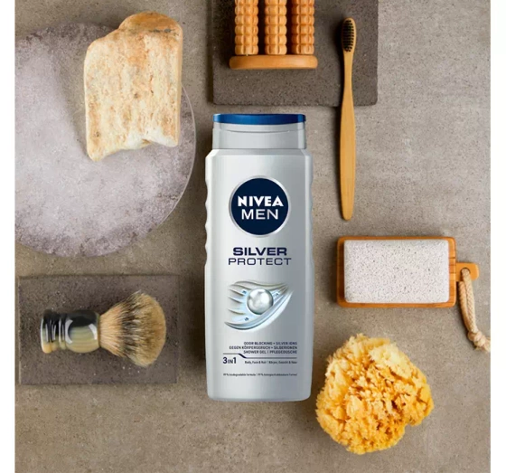 NIVEA MEN Silver Protect żel pod prysznic dla mężczyzn 500 ml