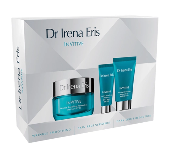 Dr Irena Eris Invitive zestaw krem na dzień 50 ml krem na noc 30 ml krem pod oczy 11 ml