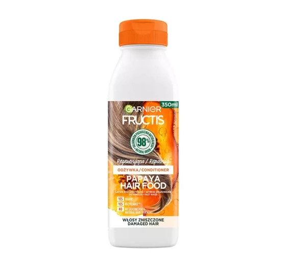 Garnier Fructis Papaya Hair Food regenerująca odżywka do włosów 350 ml