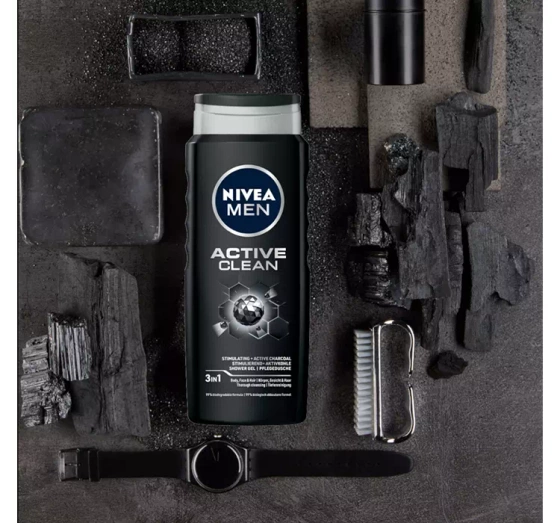 NIVEA MEN Active Clean żel pod prysznic dla mężczyzn 500 ml