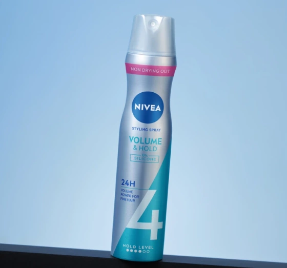 NIVEA Volume&Hold lakier do włosów cienkich 4 Hold 250 ml
