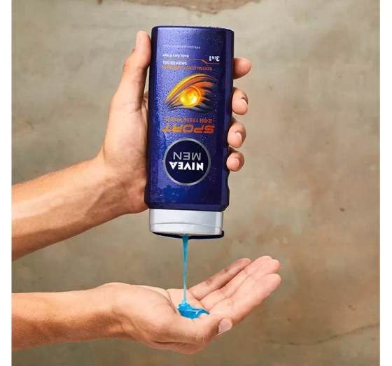 NIVEA MEN Sport żel pod prysznic 3w1 dla mężczyzn 250 ml
