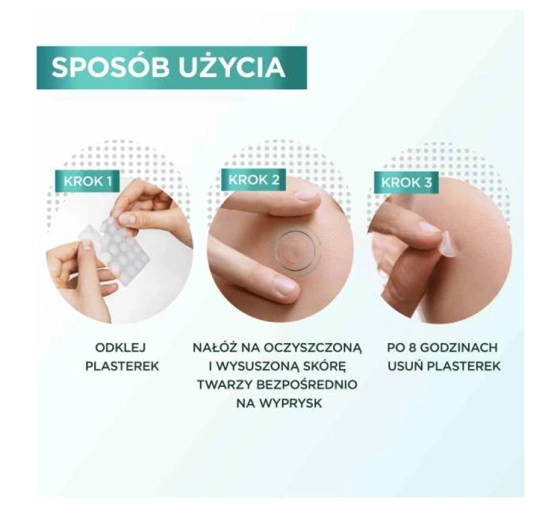 Garnier Pure Active plastry na niedoskonałości 22 sztuk