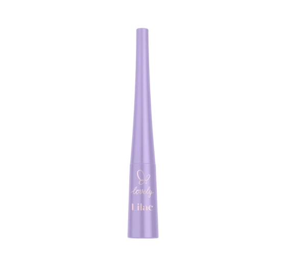 Lovely Lilac matowy eyeliner z precyzyjnym pędzelkiem Fioletowy