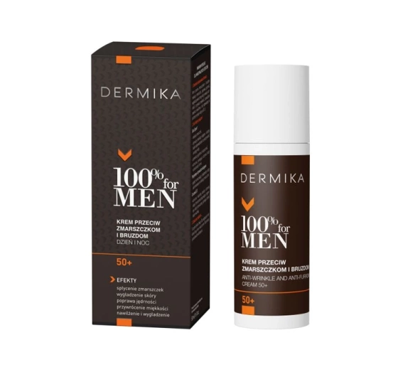 Dermika 100% For Men przeciwzmarszczkowy krem dla mężczyzn 50 50ml