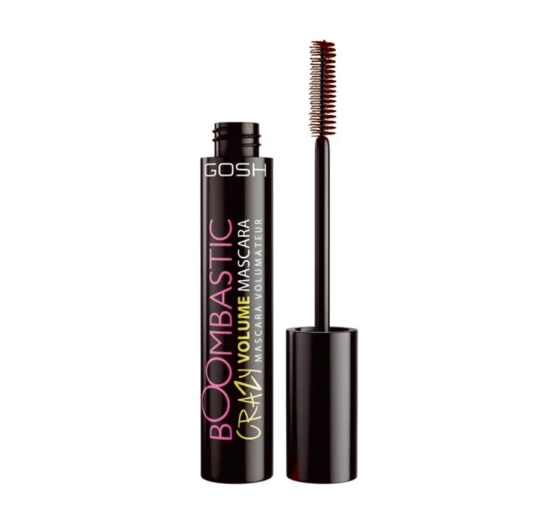 Gosh Boombastic Crazy Volume Mascara wydłużająco-pogrubiający tusz do rzęs 005 Chocolate Brown 13 ml