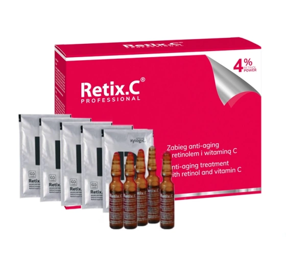 RETIX C ZABIEG ANTI-AGING Z RETINOLEM I WITAMINĄ C 5x2ML 5x4G