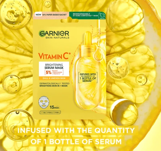 Garnier maska na tkaninie z witaminą C 1 sztuka