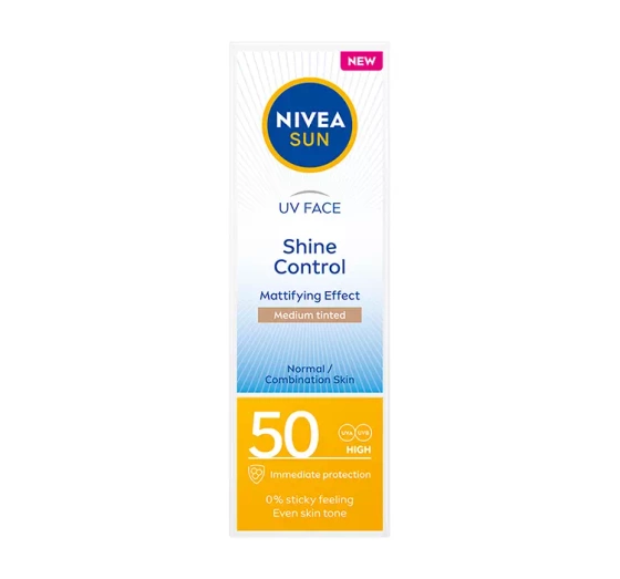 NIVEA SUN Shine Control matujący krem do twarzy SPF50 50 ml