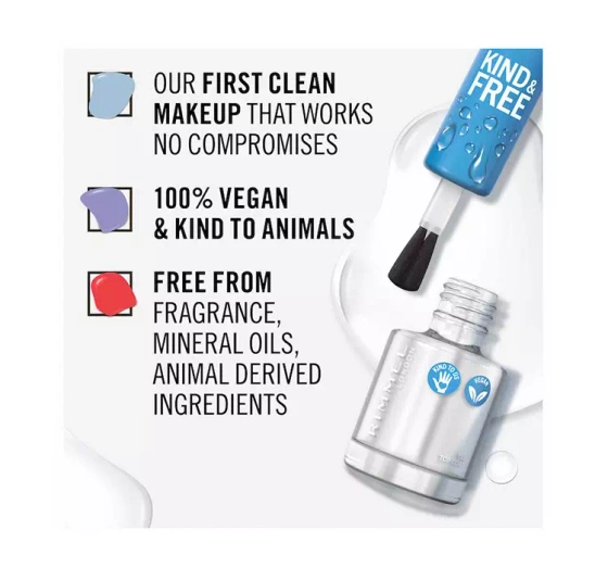RIMMEL KIND & FREE WEGAŃSKI LAKIER DO PAZNOKCI 150 TOP COAT 8ML