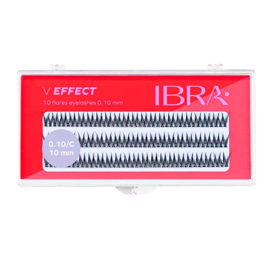 Ibra Sztuczne Rzęsy V Effect kępki czarne 10mm