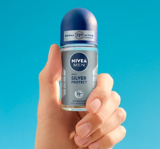 NIVEA MEN Silver Protect antyperspirant roll-on dla mężczyzn 50 ml