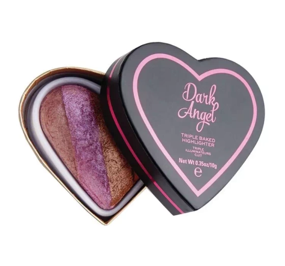 I Heart Revolution Hearts wypiekany rozświetlacz Dark Angel 10 g