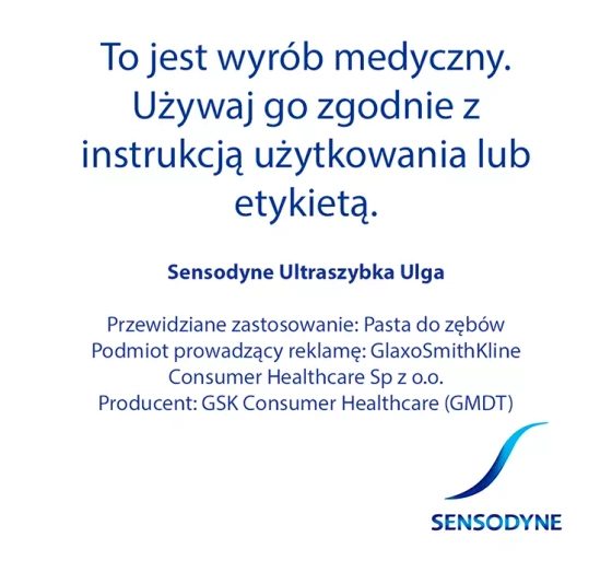 Sensodyne Rapid Relief Whitening pasta do zębów ultraszybka ulga 75 ml