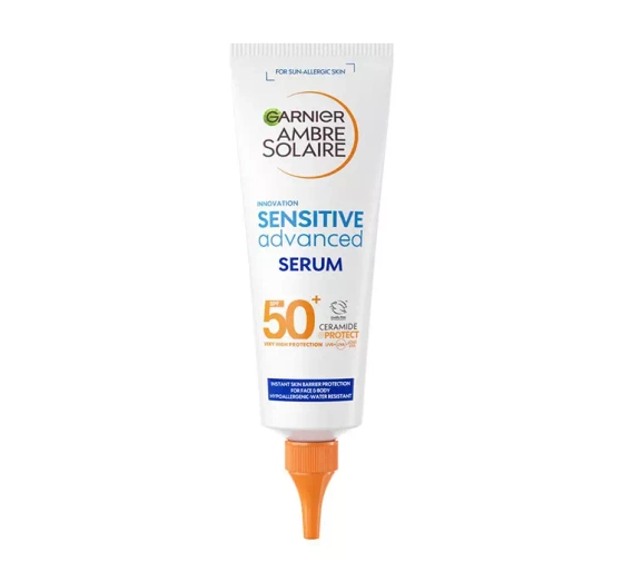 Garnier Ambre Solaire serum ochronne hipoalergiczne do twarzy i ciała SPF50 125 ml