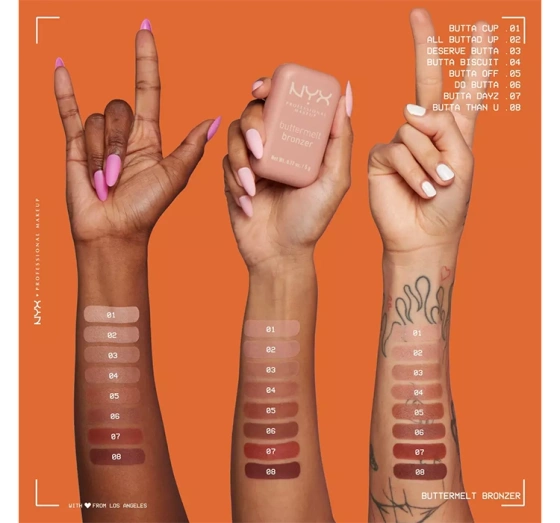 NYX Professional Makeup BUTTERMELT BRONZER DO TWARZY W KOMPAKCIE 06 DO BUTTA 5 G