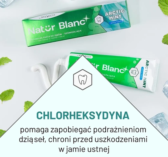 Sylveco Natur Blanc odświeżająca pasta do zębów Arctic Mint 100ml