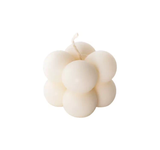 Mohani Naturalna Świeca Bubble biała mała 35g