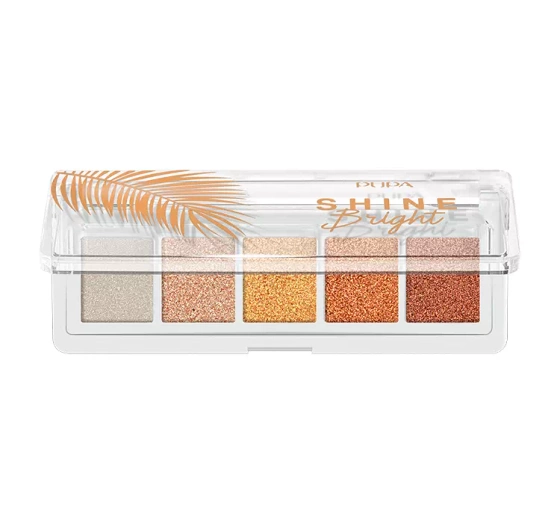 Pupa Milano Shine Bright paletka cieni do powiek 001 Sunny Gold 4g