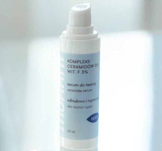Mohani Derm do twarzy z kompleks ceramidów 5% witamina F 3% 30ml