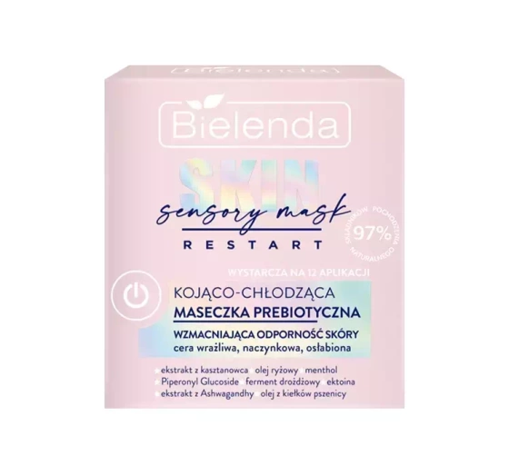 Bielenda Skin Restart Sensory Mask kojąco-chłodząca maseczka prebiotyczna 50 ml
