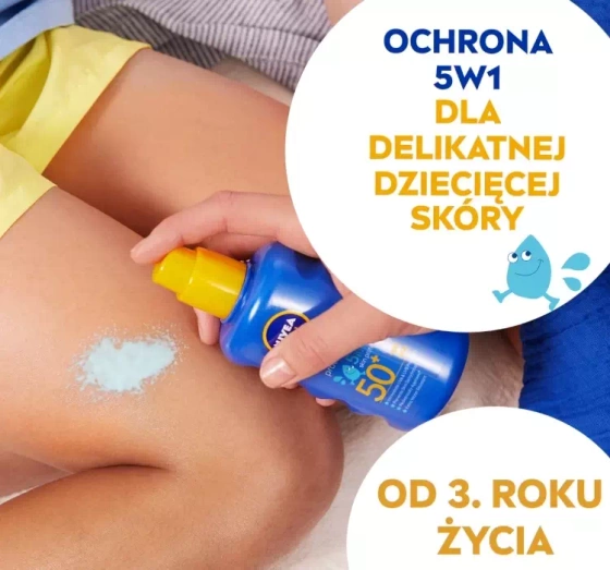 NIVEA SUN Kids Protect & Moisture balsam do opalania w sprayu dla dzieci SPF50 200 ml