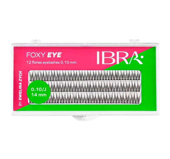 Ibra Foxy Eye sztuczne rzęsy kępki czarne 14mm