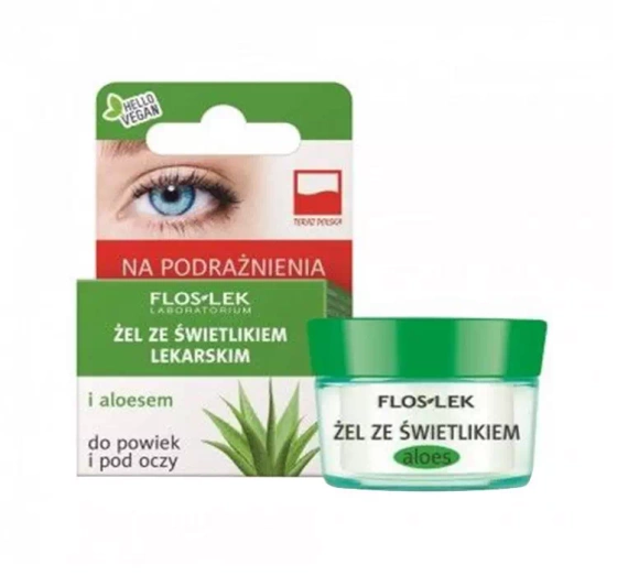 Floslek żel do powiek i pod oczy Świetlik Lekarski i Aloes 10 g