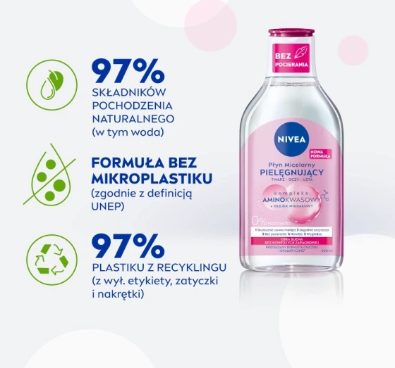 NIVEA pielęgnujący płyn micelarny do cery suchej 400 ml