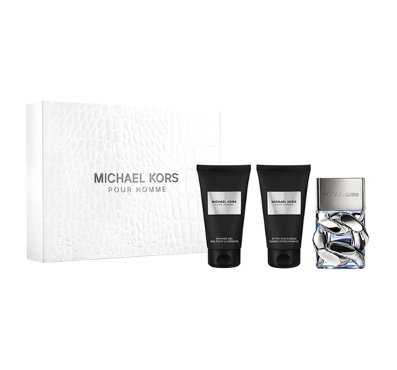 Michael Kors Pour Homme woda perfumowana spray 50 ml żel pod prysznic 50 ml balsam po goleniu 50 ml