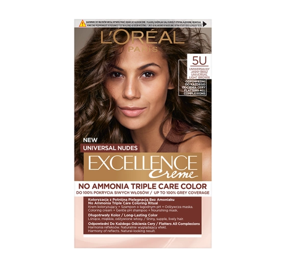 L'Oréal Paris Excellence Créme Universal Nudes trwała farba do włosów bez amoniaku 5 U