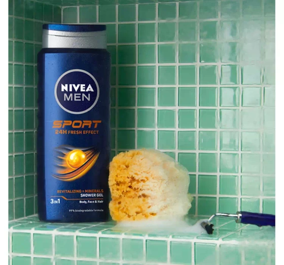 NIVEA MEN Sport żel pod prysznic 3w1 dla mężczyzn 250 ml