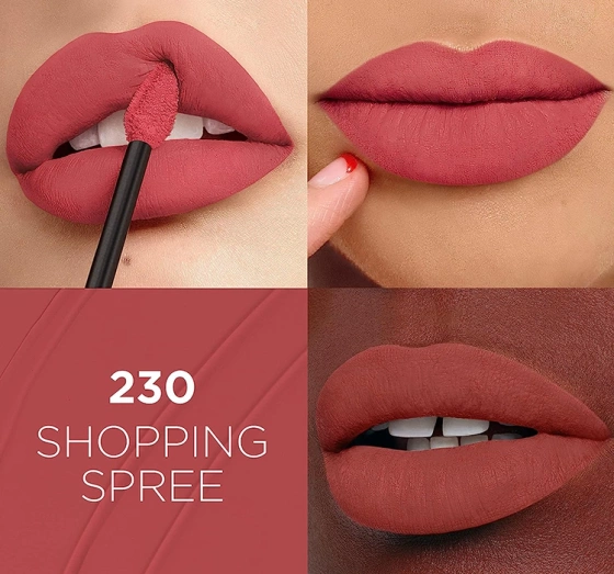 L'Oréal Paris Infaillible Matte Resistance matowa pomadka w płynie 230 Shopping Spree 5 ml