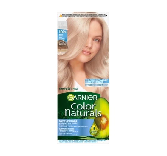 Garnier Color Naturals rozjaśniająca farba do włosów 102 Mroźny Srebrny Blond