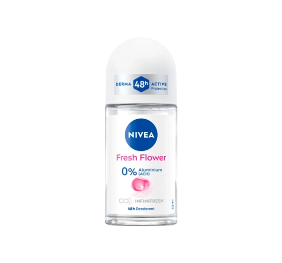 NIVEA Fresh Flower 0% soli aluminium antyperspirant roll-on dla kobiet 50 ml
