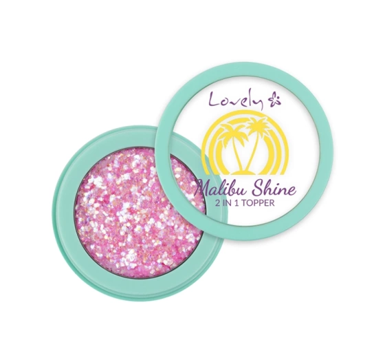 Lovely Malibu Shine glitterowy topper 2w1 do twarzy i ciała 2