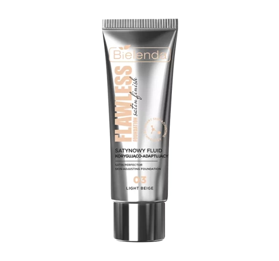 Bielenda Flawless Foundation satynowy fluid korygująco-adaptujący 03 Light Beige 30 g