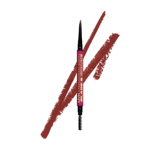 NYX Professional Makeup Blade & Shade automatyczna kredka do brwi 06 Rich Auburn 0,06 g