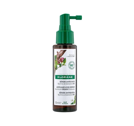 Klorane Chinina i Organiczna Szarotka serum przeciw wypadaniu włosów 100 ml