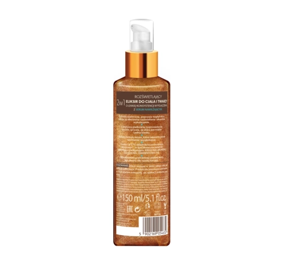 Bielenda Magic Bronze eliksir rozświetlający serum nawilżające 2w1 150 ml