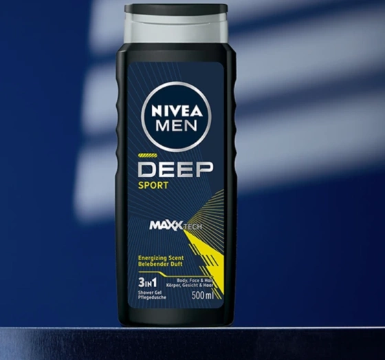 NIVEA MEN Deep Sport żel pod prysznic 3w1 dla mężczyzn 500 ml