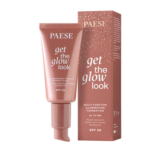 Paese Get The Glow Look rozświetlający podkład do twarzy SPF20 1N Light Beige 30 ml
