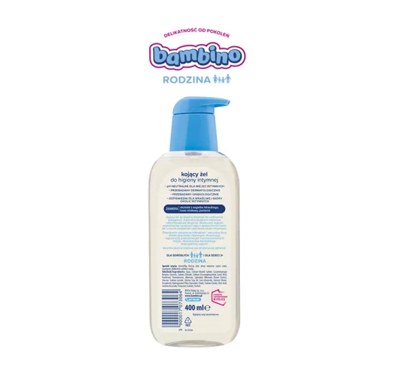 Bambino Rodzina kojący żel do higieny intymnej 400 ml