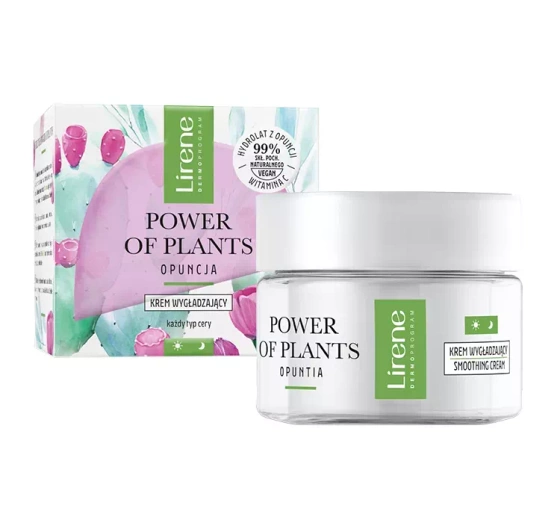 Lirene Power of Plants Opuntia krem wygładzający na dzień i na noc 50 ml