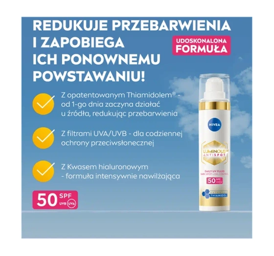 NIVEA Luminous630 krem do twarzy na przebarwienia na dzień SPF50 40 ml