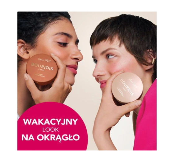 Bourjois Maxi Round Pot bronzer w pudrze do konturowania twarzy 001 Light Medium 7 g